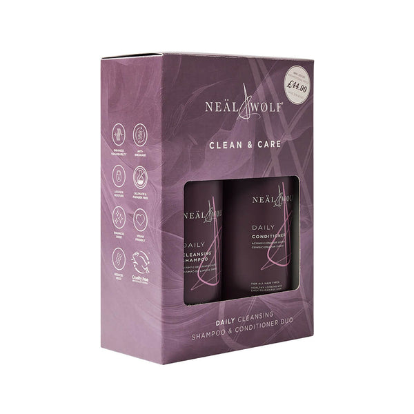 Neal & Wolf Clean & Care Daily Shampoo & Conditioner 950ml Duo