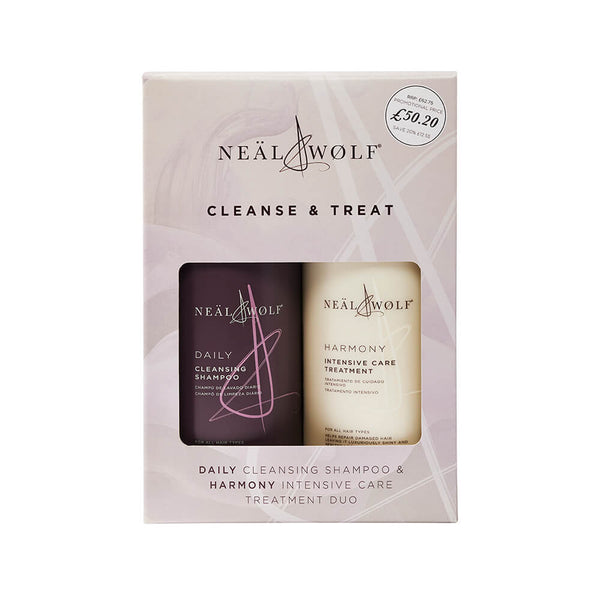 Neal & Wolf Cleanse & Treat Daily Shampoo & Harmony Treatment 950ml Duo